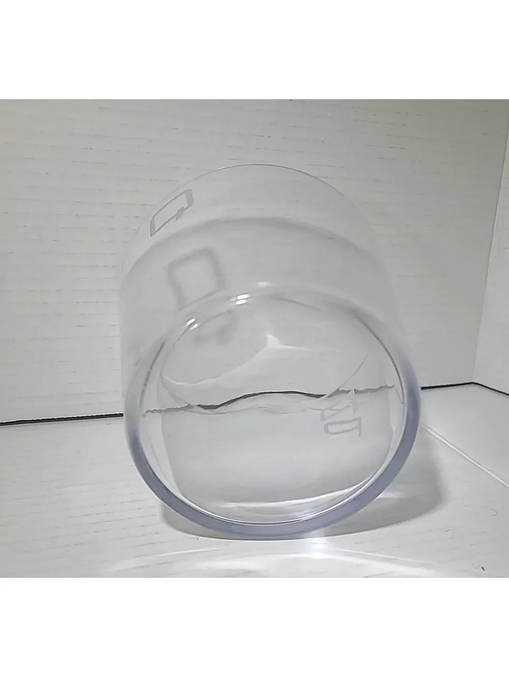 Vintage Small Glass Ice/Beer/Champagne Bucket Engraved With P, Q